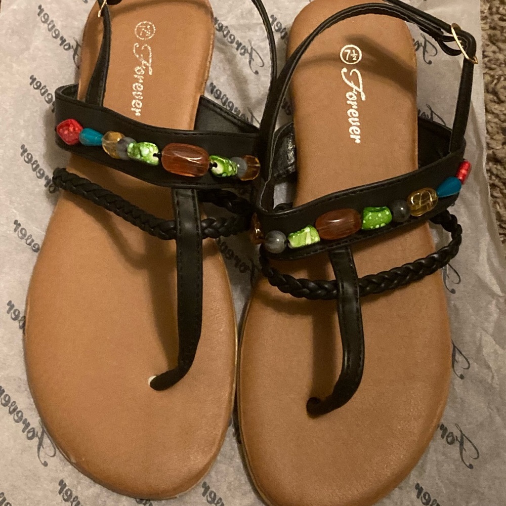 Beautiful beaded sandals
